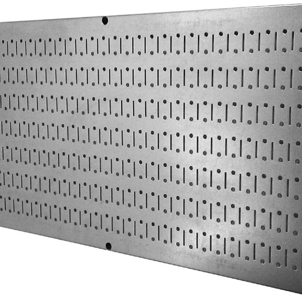 Pegboard 16in x 32in Horizontal Galvanized Metal Pegboard Tool Board Panel